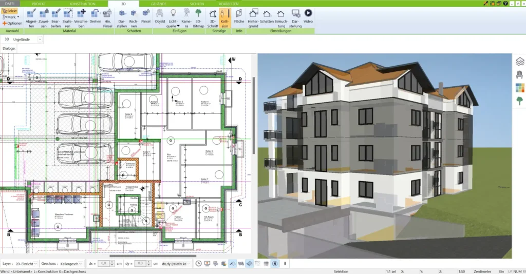 3D CAD Software für Handwerker - der 3D Architekt von Immocado