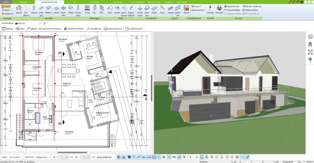 Grundriss planen mit dem 3D Architekt von Immocado