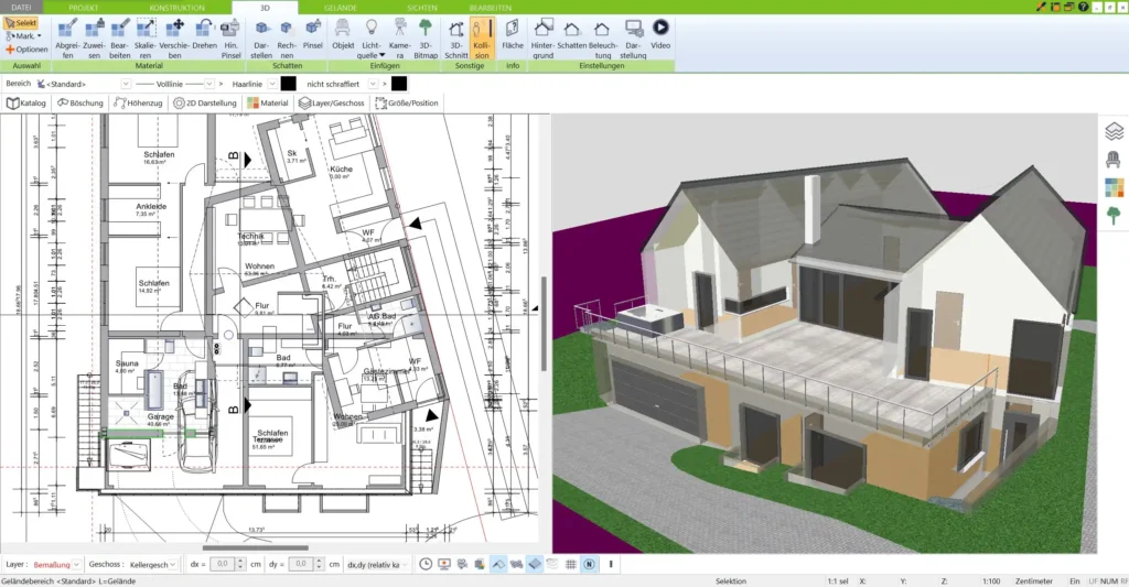 Zeichenprogramm für Häuser & Grundrisse – der 3D Architekt von Immocado