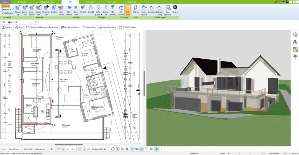 Die exakte Planung der Grundstücksgrenzen im 3D Architekt – der erste Schritt für eine optimale Grundrissgestaltung