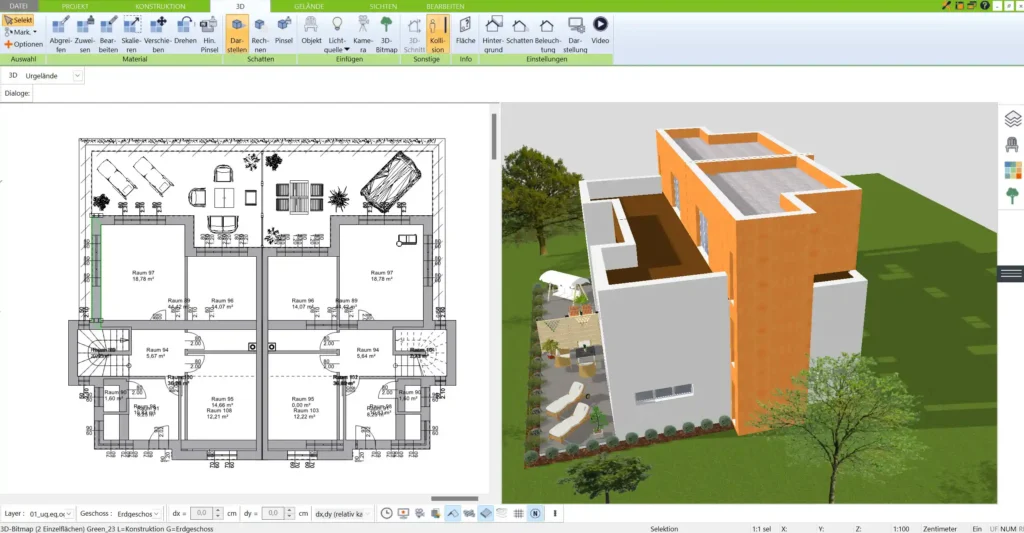 Ein detaillierter Überblick über die Grundrissplanung im 3D Architekt – von den ersten Maßen bis zur präzisen Raumeinteilung