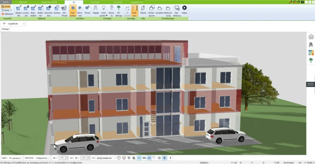 Erleben Sie Ihr Chalet schon in der Planungsphase – die fotorealistische Visualisierung macht Ihre Ideen lebendig und detailreich