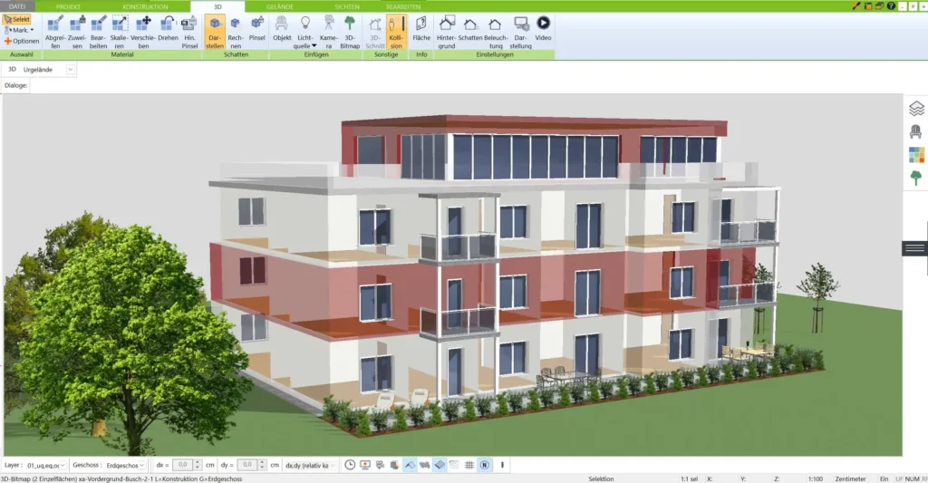 Erleben Sie Ihr Projekt in fotorealistischer Darstellung und gewinnen Sie eine klare Vorstellung vom Endergebnis Ihrer Einliegerwohnung