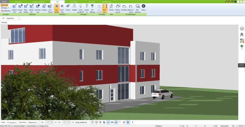 Erleben Sie Ihr Schwedenhaus im fotorealistischen 3D-Modus und optimieren Sie jedes Detail