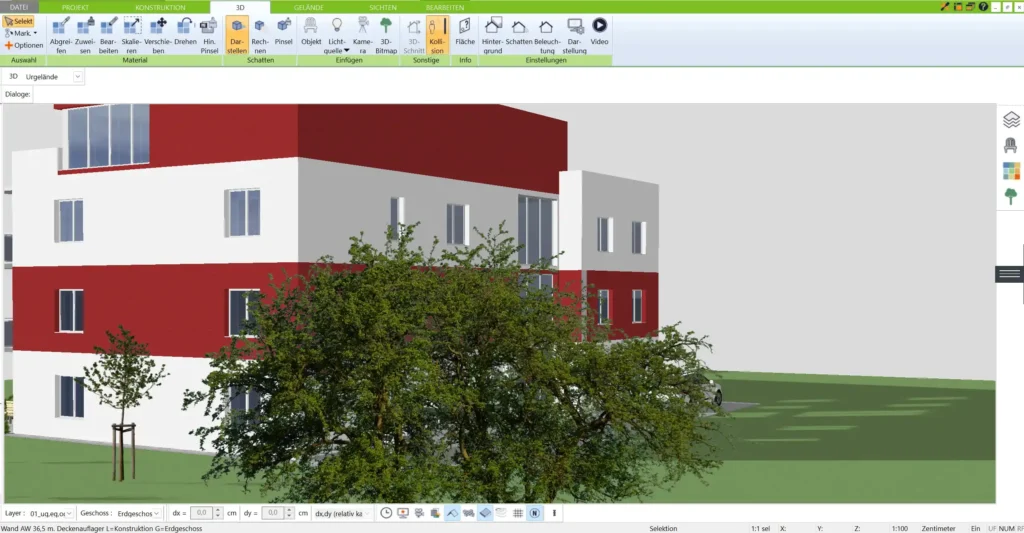 Erleben Sie Ihre Modulhaus-Planung in fotorealistischer Qualität und entdecken Sie das volle Potenzial Ihrer Ideen in der 3D-Ansicht