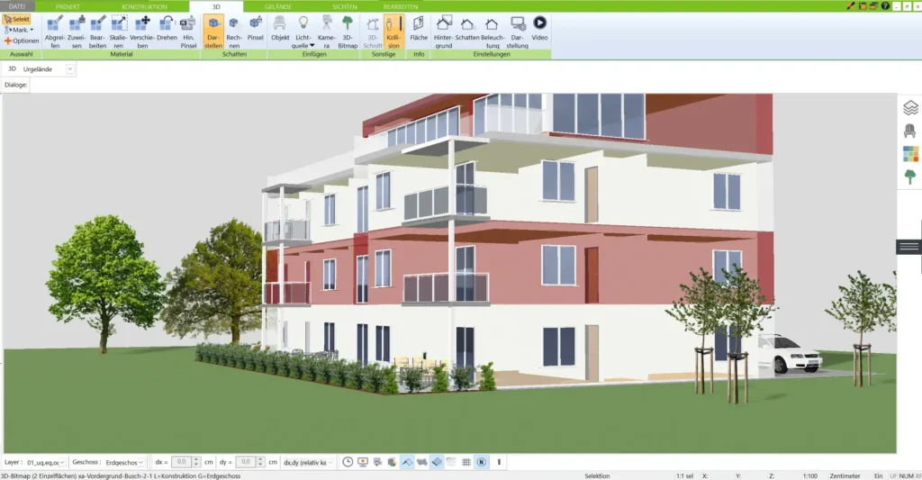 Erleben Sie Ihre Niedrigenergiehaus-Planung in realitätsnaher Darstellung – für eine optimale Vorstellung Ihrer Ideen