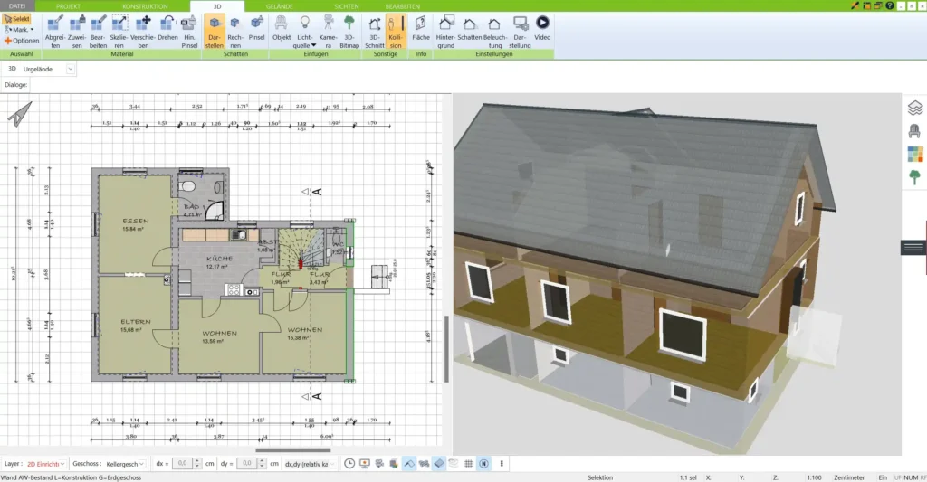 Exaktes Aufmaß ist die Basis für die digitale Planung eines Altbau-Grundrisses. Jede Raumecke, Tür- und Fensterposition wird detailgetreu erfasst