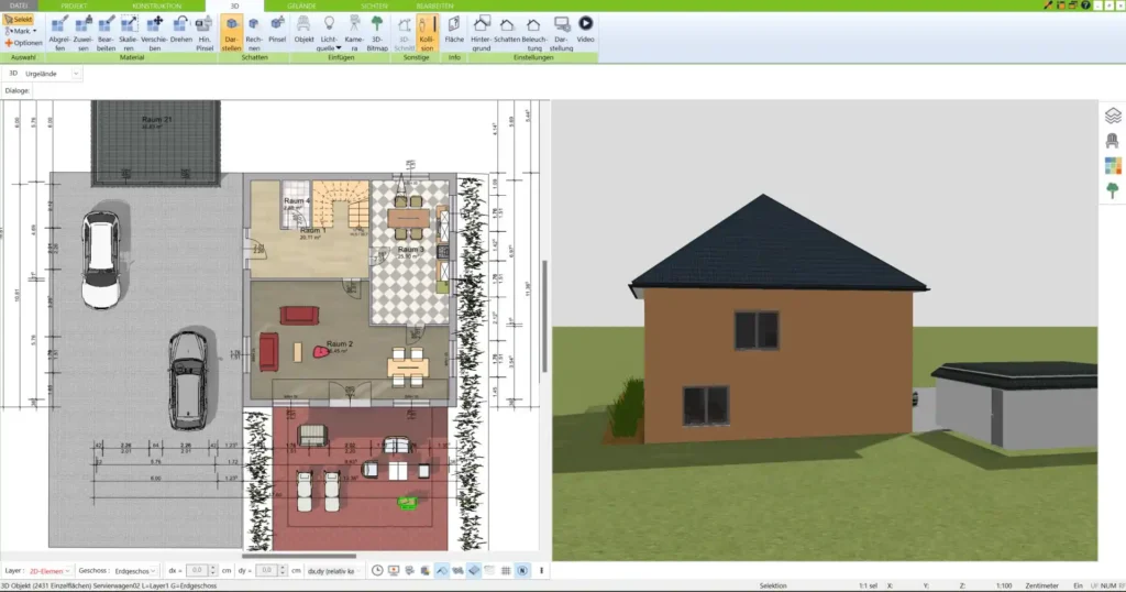 Grundstücksdaten im 3D Architekt eingeben – die Basis für die Ferienhausplanung