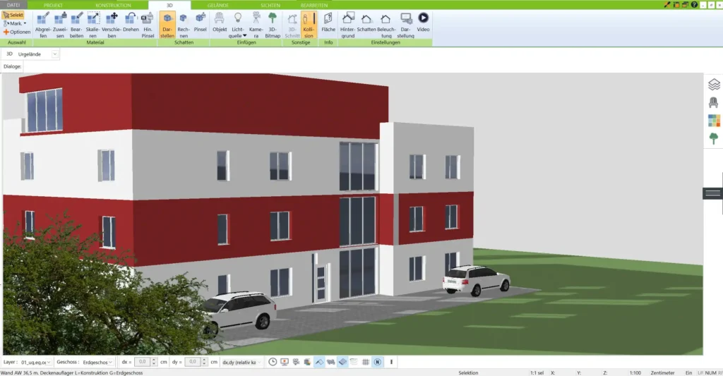 Sehen Sie Ihr Kapitänshaus-Projekt in einer fotorealistischen 3D-Darstellung und erleben Sie, wie Räume und Details wirken, bevor der Bau beginnt.