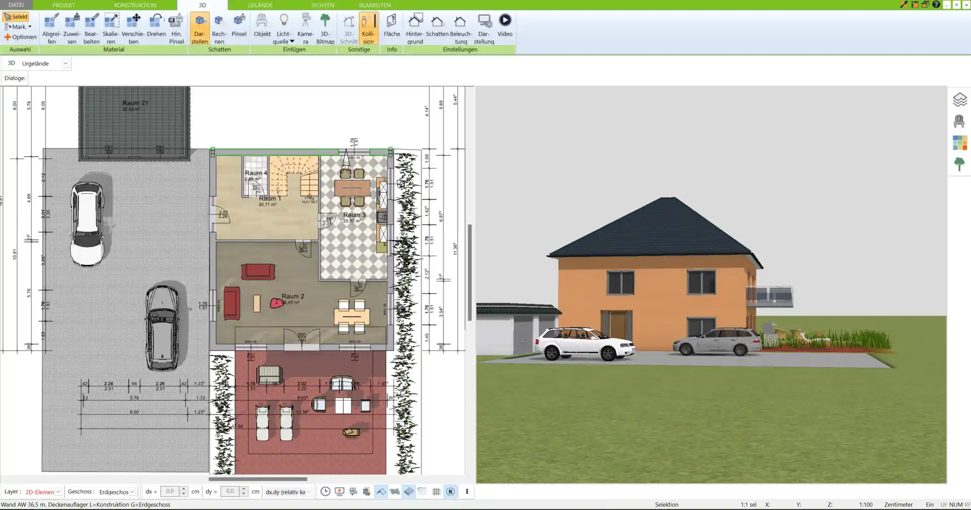 Grundriss erstellen mit dem 3D Architekt von Immocado