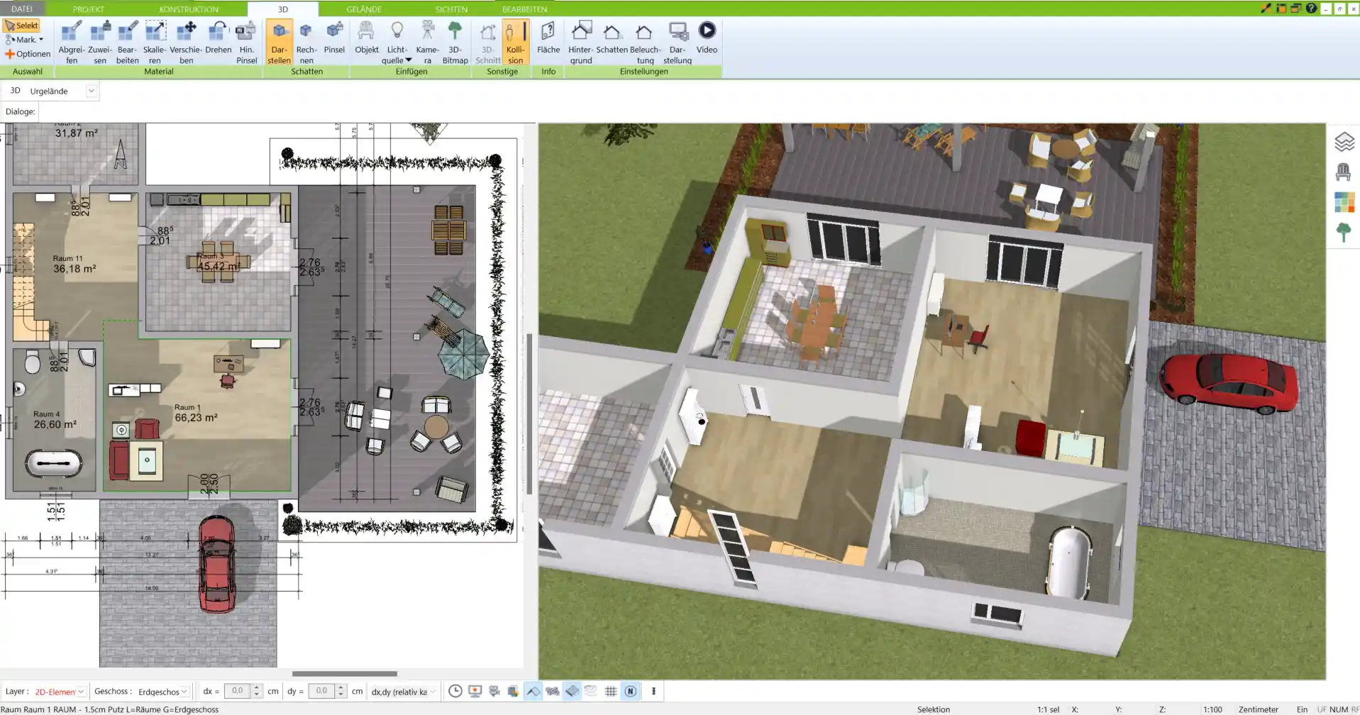 Grundriss erstellen mit dem 3D Architekt von Immocado