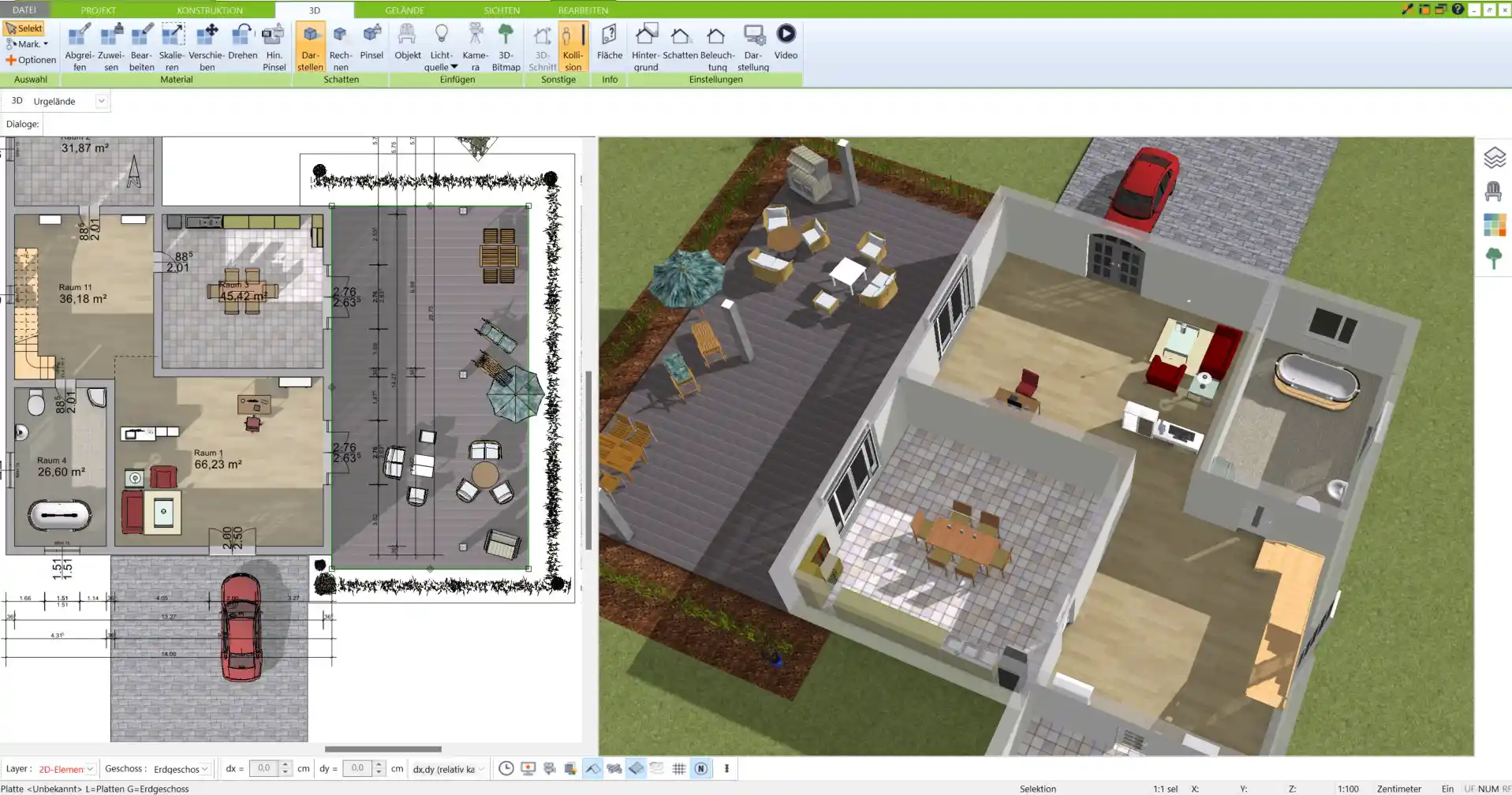 Flexible Wohnraumplanung – barrierefreier Entwurf in der Immocado-Software