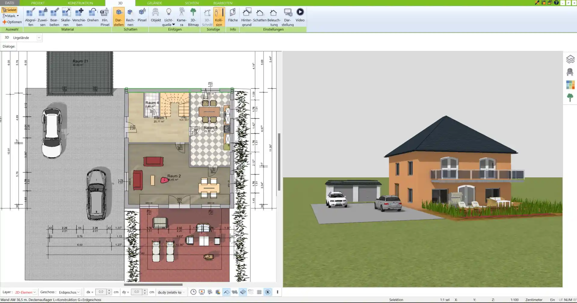 Kapitänshaus im Gesamtüberblick Ihr Traumhaus in 3D geplant und visualisiert